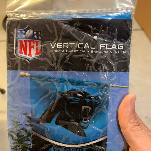 Carolina Panthers NFL Flag‎ Only 27x37 Vertical Flag Banner - Picture 4 of 5